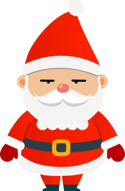 Sevimli Noel Baba çizgi filmi, mutlu Noeller.