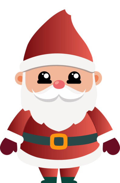 Sevimli Noel Baba çizgi filmi, mutlu Noeller.