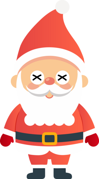 Sevimli Noel Baba çizgi filmi, mutlu Noeller.