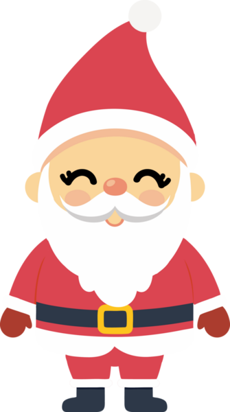 Sevimli Noel Baba çizgi filmi, mutlu Noeller.