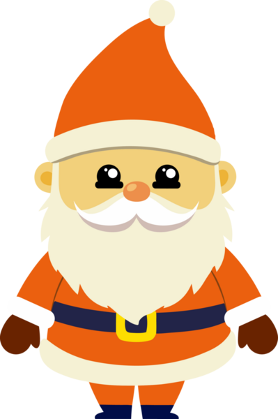 Sevimli Noel Baba çizgi filmi, mutlu Noeller.