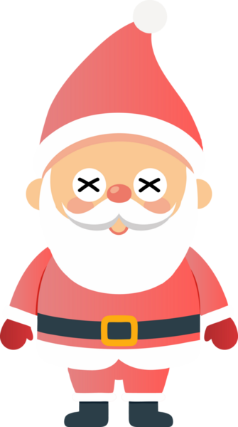 Sevimli Noel Baba çizgi filmi, mutlu Noeller.