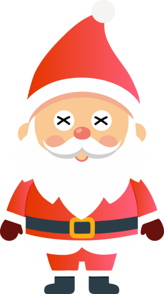 Sevimli Noel Baba çizgi filmi, mutlu Noeller.