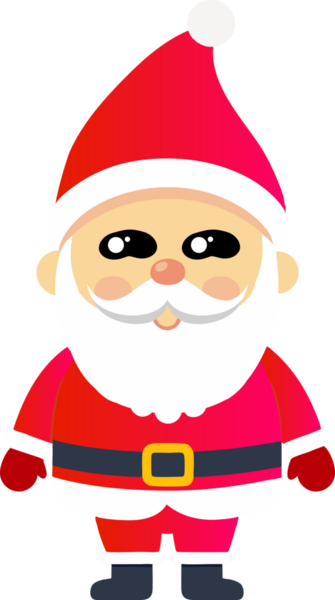 Sevimli Noel Baba çizgi filmi, mutlu Noeller.