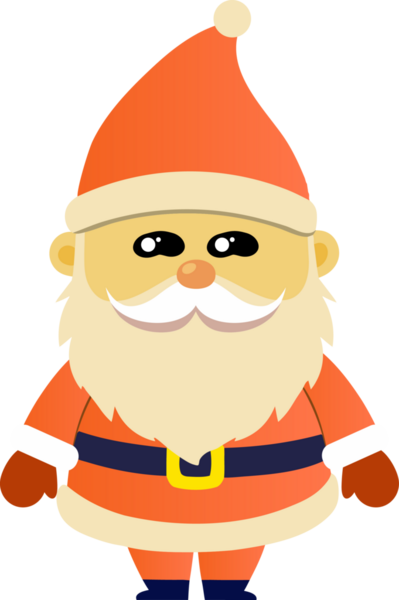 Sevimli Noel Baba çizgi filmi, mutlu Noeller.