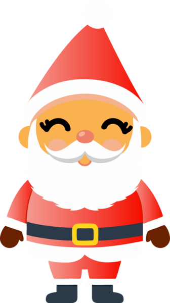 Sevimli Noel Baba çizgi filmi, mutlu Noeller.