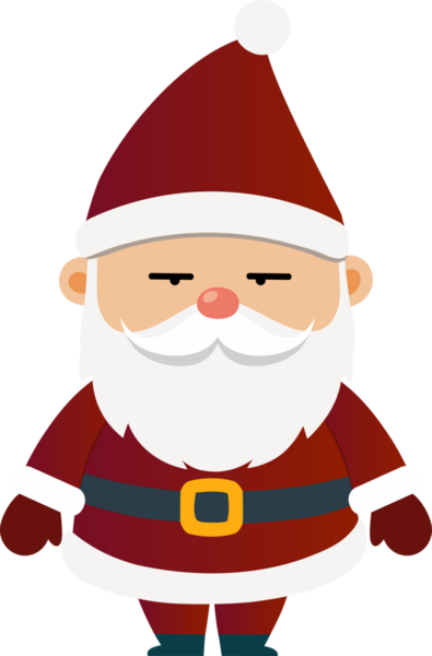 Noel Baba çizgi film ikonu vektör illüstrasyon grafik tasarımı