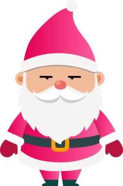 Sevimli Noel Baba çizgi filmi, mutlu Noeller.