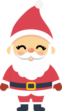 Sevimli Noel Baba çizgi filmi, mutlu Noeller.