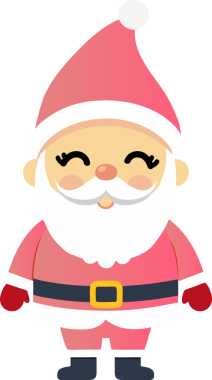 Sevimli Noel Baba çizgi filmi, mutlu Noeller.