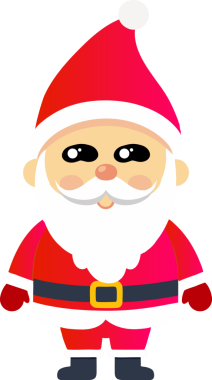 Sevimli Noel Baba çizgi filmi, mutlu Noeller.