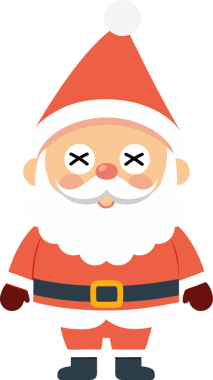 Sevimli Noel Baba çizgi filmi, mutlu Noeller.