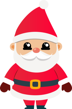 Sevimli Noel Baba çizgi filmi, mutlu Noeller.