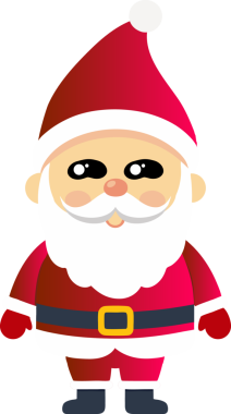 Sevimli Noel Baba çizgi filmi, mutlu Noeller.