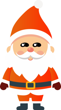 Sevimli Noel Baba çizgi filmi, mutlu Noeller.