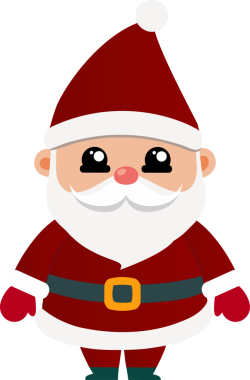 Sevimli Noel Baba çizgi filmi, mutlu Noeller.