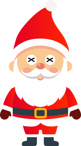 Sevimli Noel Baba çizgi filmi, mutlu Noeller.