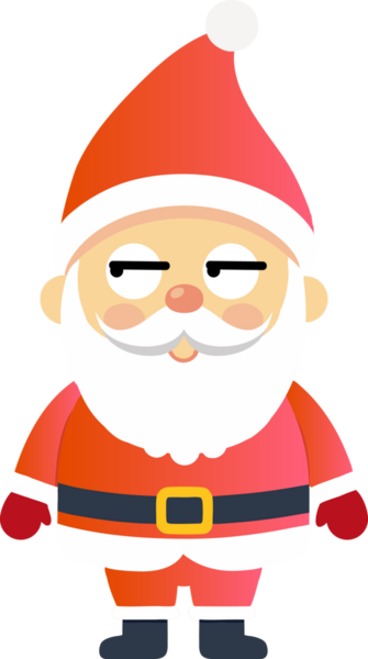 Sevimli Noel Baba çizgi filmi, mutlu Noeller.