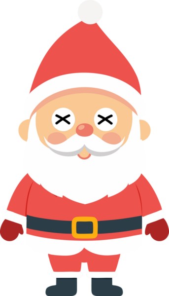 Sevimli Noel Baba çizgi filmi, mutlu Noeller.