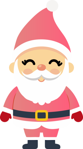 Sevimli Noel Baba çizgi filmi, mutlu Noeller.