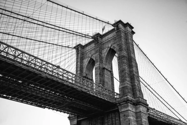 Capture Majestuoso Encanto Del Puente Brooklyn Una Maravilla Arquitectónica Que —  Fotos de Stock