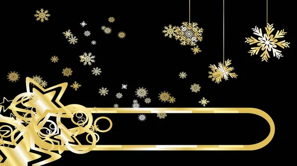 Розкішний Золотий Елегантний Різдвяний Фон Поштова Листівка Ілюстрація Векторному Форматі — стоковий вектор
