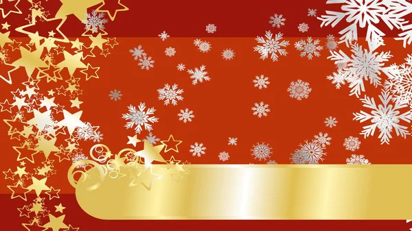 Золотий Елегантний Різдвяний Фон Поштова Листівка Ілюстрація Векторному Форматі — стоковий вектор