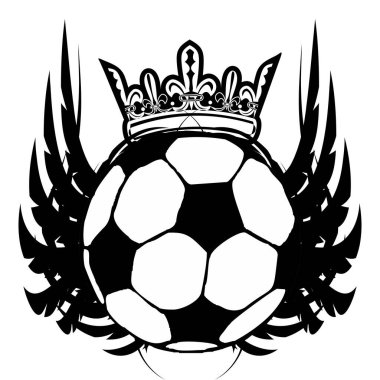 futbol dövmesi amblem arması etiketi vektör biçiminde