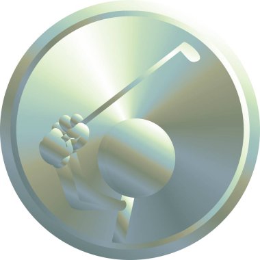 Metalik spor karakteri çizgi film küresi vektör biçiminde