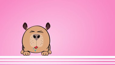 Capybara top tarzı karakter karton arkaplan çizimi vektör biçiminde