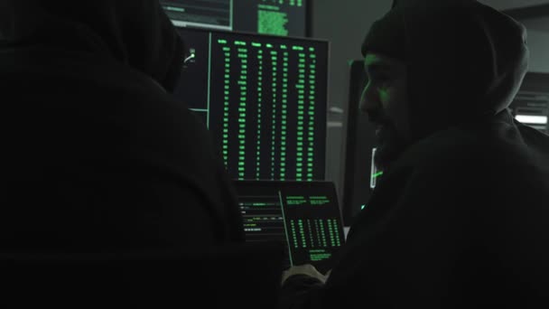 Cyber Security Hacker Kódovací Program — Stock video