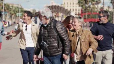 Yolculuğa geç kalan komik aile turisti, bir grup son sınıf öğrencisi, Noel tatillerinde eğleniyor. 