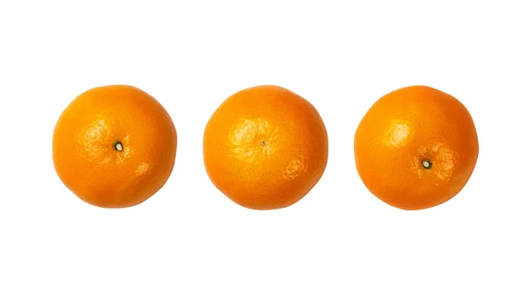 Collection Orange Orange Fruits Isolated White Background Object Clipping Path — Stock Photo, Image