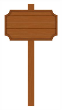 Tahta levhalar ya da beyaz arka planda kahverengi çerçeve tahtaları. Vektör illüstrasyonu