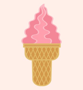 Dondurma çizimi. Tatlı renkli dondurma karikatürü çizimi