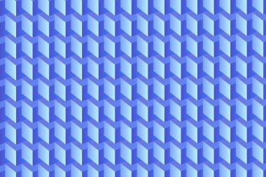 Mavi kutular, tekrarlayan desen, tuğlalar, küpler, bloklar, 3D görüntüleme, izometrik duvar kağıdı.