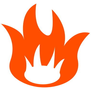 Yanan Ateş simgesi illüstrasyonu.