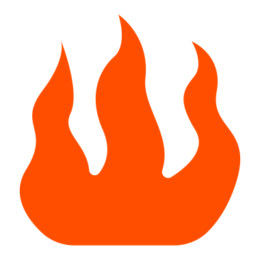 Yanan Ateş simgesi illüstrasyonu.