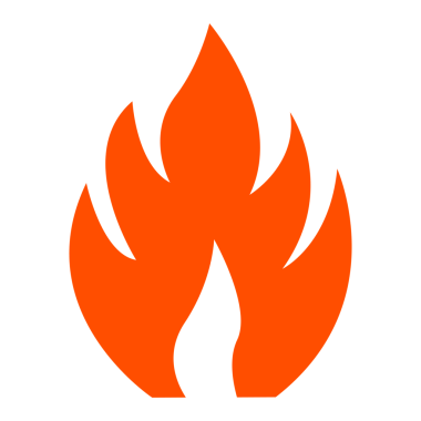 Yanan Ateş simgesi illüstrasyonu.