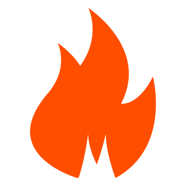 Yanan Ateş simgesi illüstrasyonu.