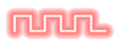 Renkli parlak doğrusal tasarım elementi. Soyut parlak neon çizgisi, parlayan doğrusal geometrik element