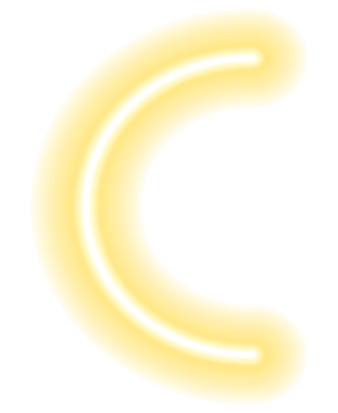 Renkli parlak doğrusal tasarım elementi. Soyut parlak neon çizgisi, parlayan doğrusal geometrik element