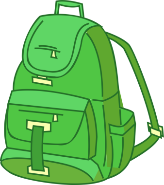 Canlı renkli sırt çantası çizimi