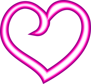 Canlı PNG neon kalp. Kalp şeklinde parıldayan neon ışığı. Doğrusal parlak illüstrasyon, dekorasyon, çerçeve, metin, sevgililer günü tasarımı ve diğer amaçlar için iyidir.