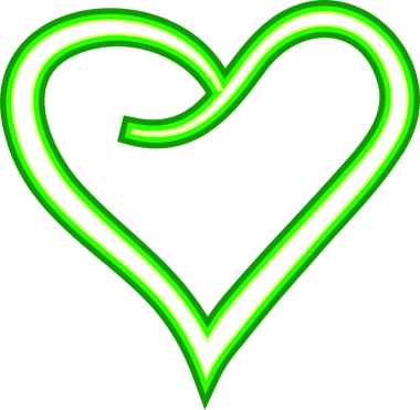 Canlı PNG neon kalp. Kalp şeklinde parıldayan neon ışığı. Doğrusal parlak illüstrasyon, dekorasyon, çerçeve, metin, sevgililer günü tasarımı ve diğer amaçlar için iyidir.