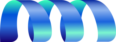 Renkli kurdele, canlı renkli dalgalı bant. Soyut tasarım ögesi.