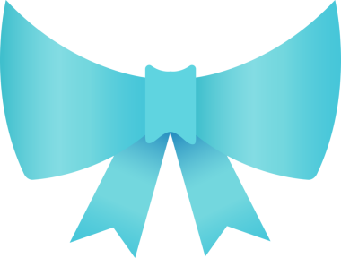 Renkli yay. Dekoratif tasarım öğesi. Şeffaf arkaplanı olan PNG.