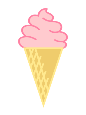 Dondurma çizimi. Tatlı renkli dondurma karikatürü çizimi