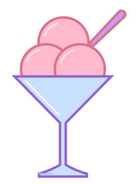 Dondurma çizimi. Tatlı renkli dondurma karikatürü çizimi