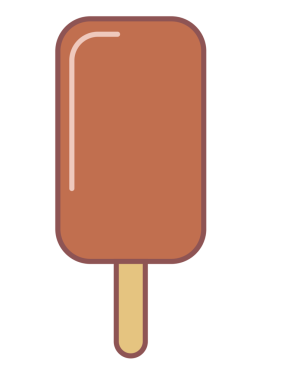 Dondurma çizimi. Tatlı renkli dondurma karikatürü çizimi